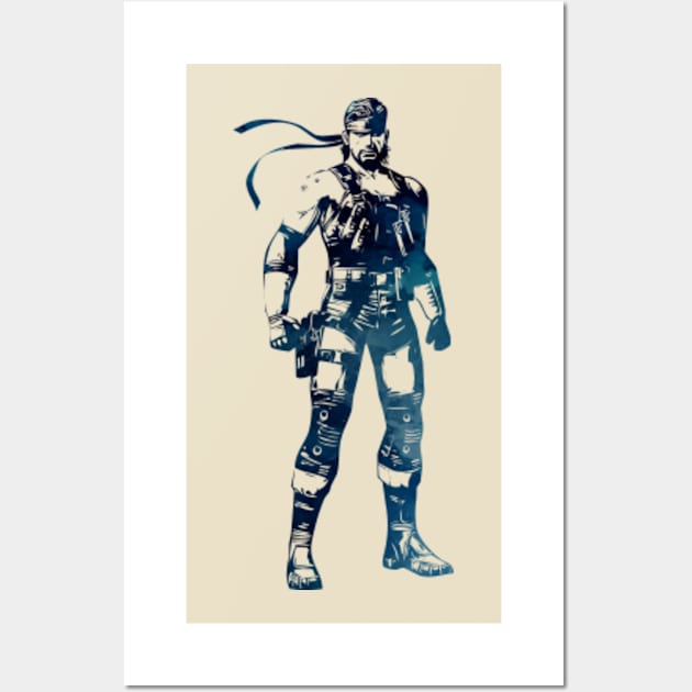 Solid Snake - Metal Gear Solid Wall Art by Naumovski